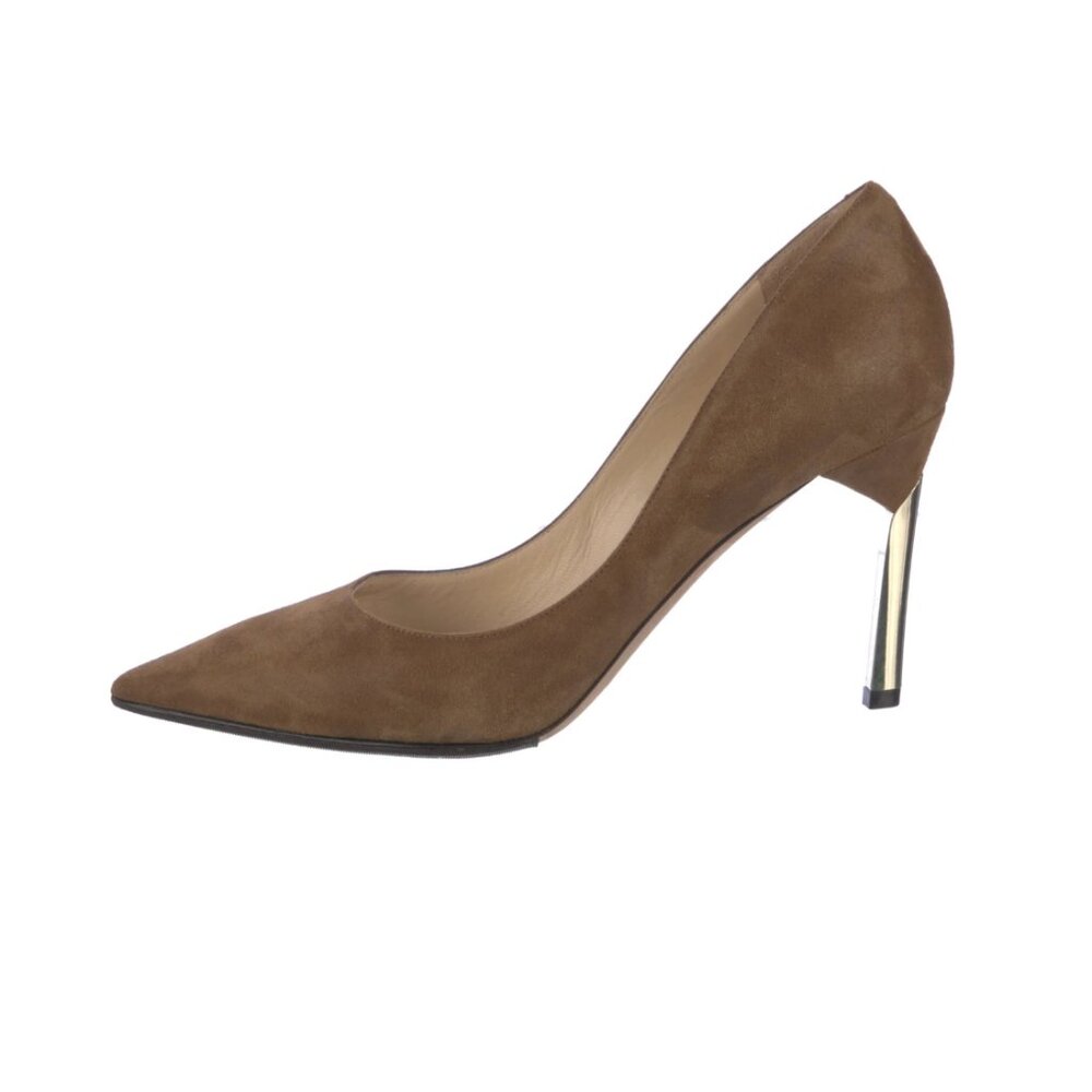 Jimmy Choo Women’s Amber Suede Shoe Heel Pumps size 37